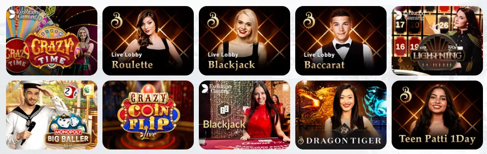 Giochi da casinò dal vivo CASINOMIA CASINO