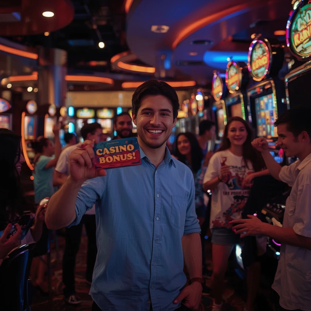 una persona con un bonus Casinomia Casino